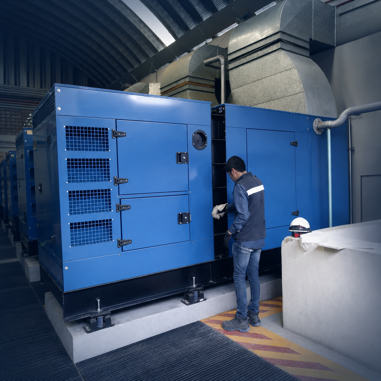 Generador industrial para energía y respaldo